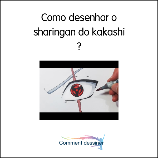 Como desenhar o sharingan do kakashi